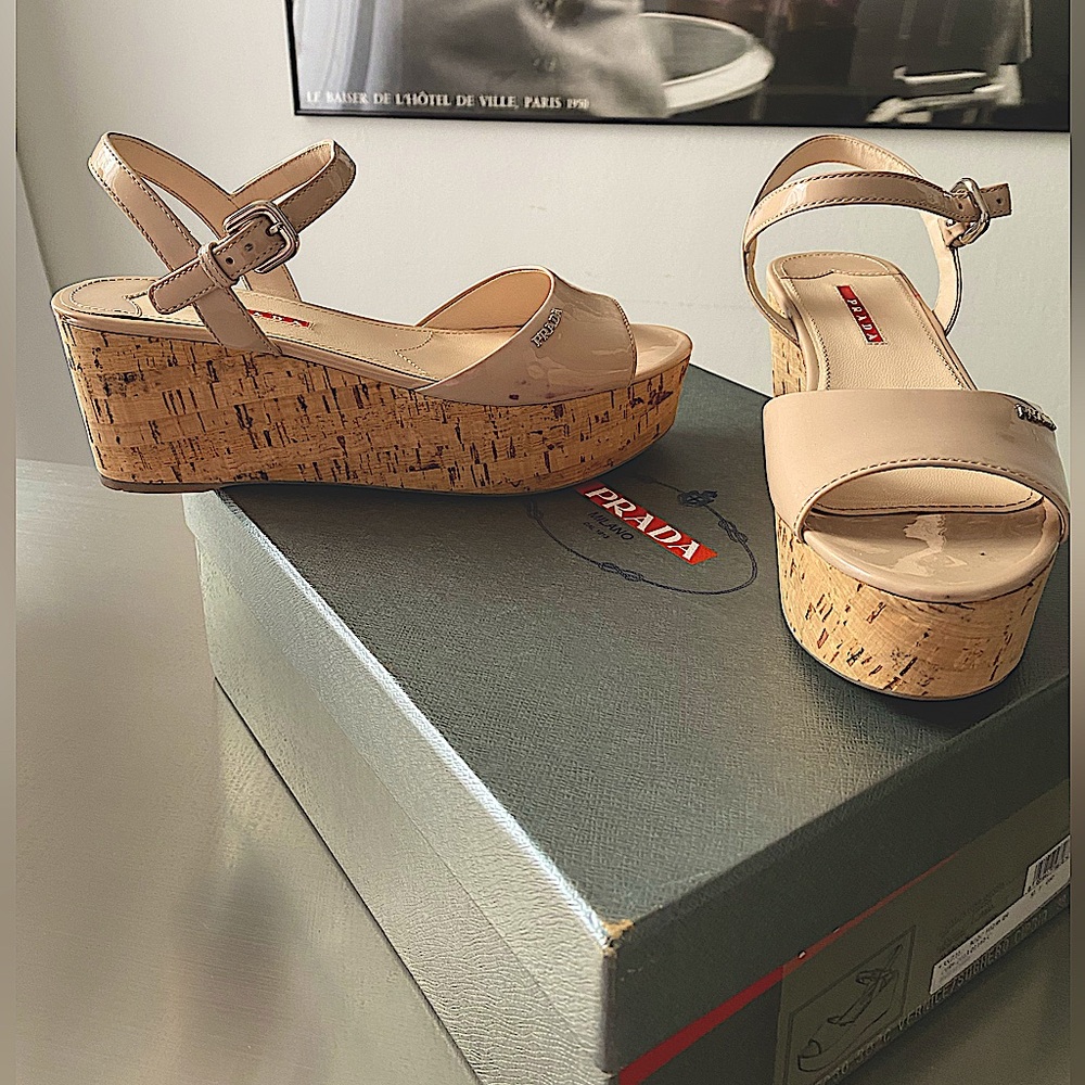 PRADA Sandals, new in original box, size 38